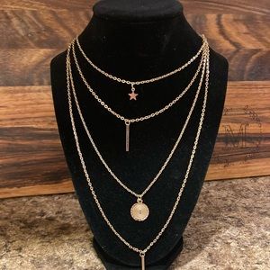 Gold layered necklace.  No stamp